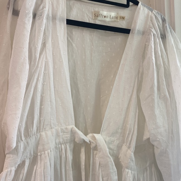 Stunning and feminine maternity Saffron Lane robe dress size S/M - Picture 6 of 10